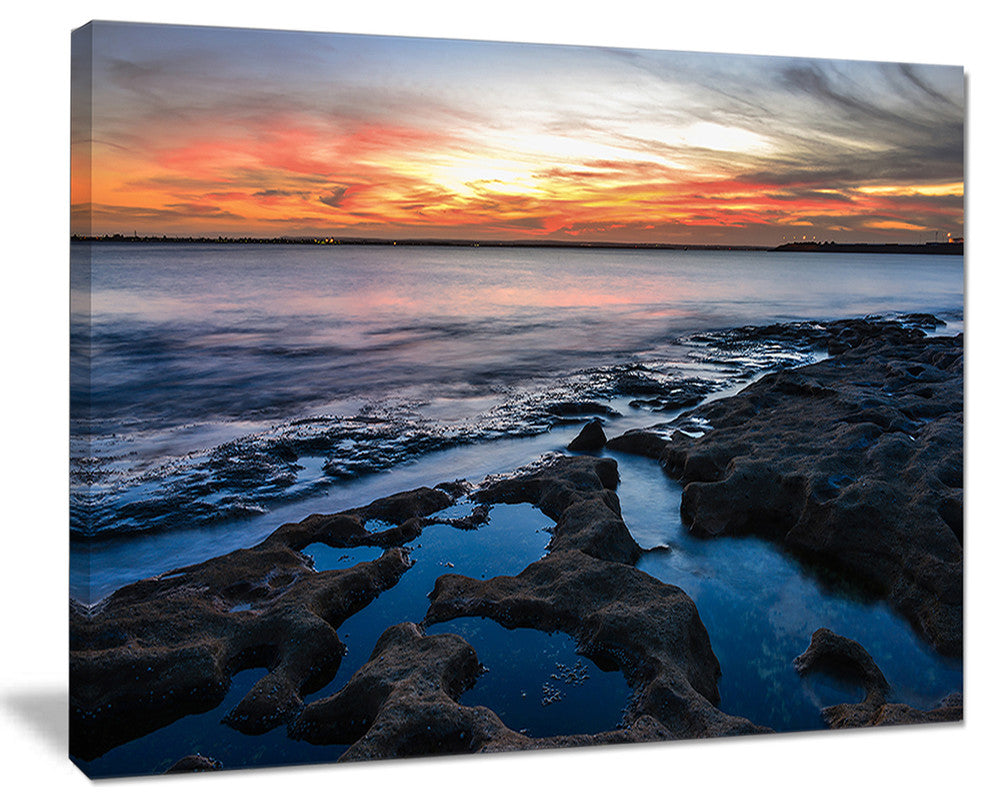 "Beautiful Blue Waters in Australia Beach" Canvas Print20"x12"