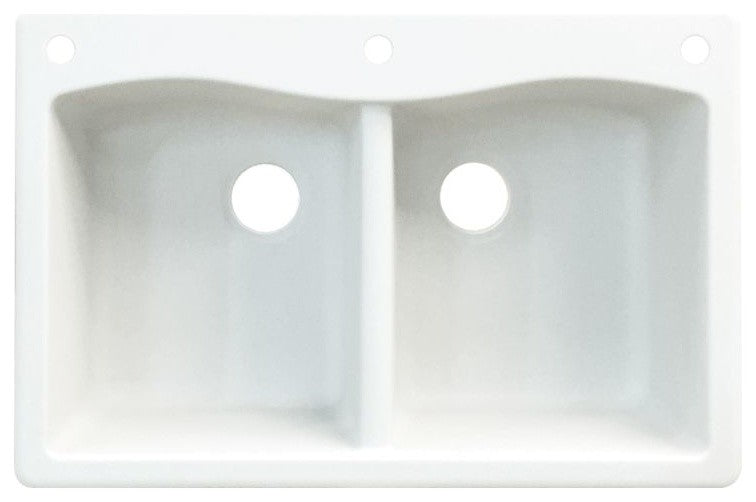 33-in x 22-in Drop-in Aversa Granite Kitchen Sink