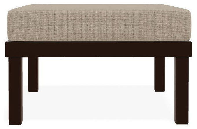 Larssen Cushion Deep Seating Outdoor Ottoman, Bliss Sand/Kona