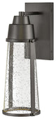 Hinkley Miles Medium Wall Mount Lantern, Black