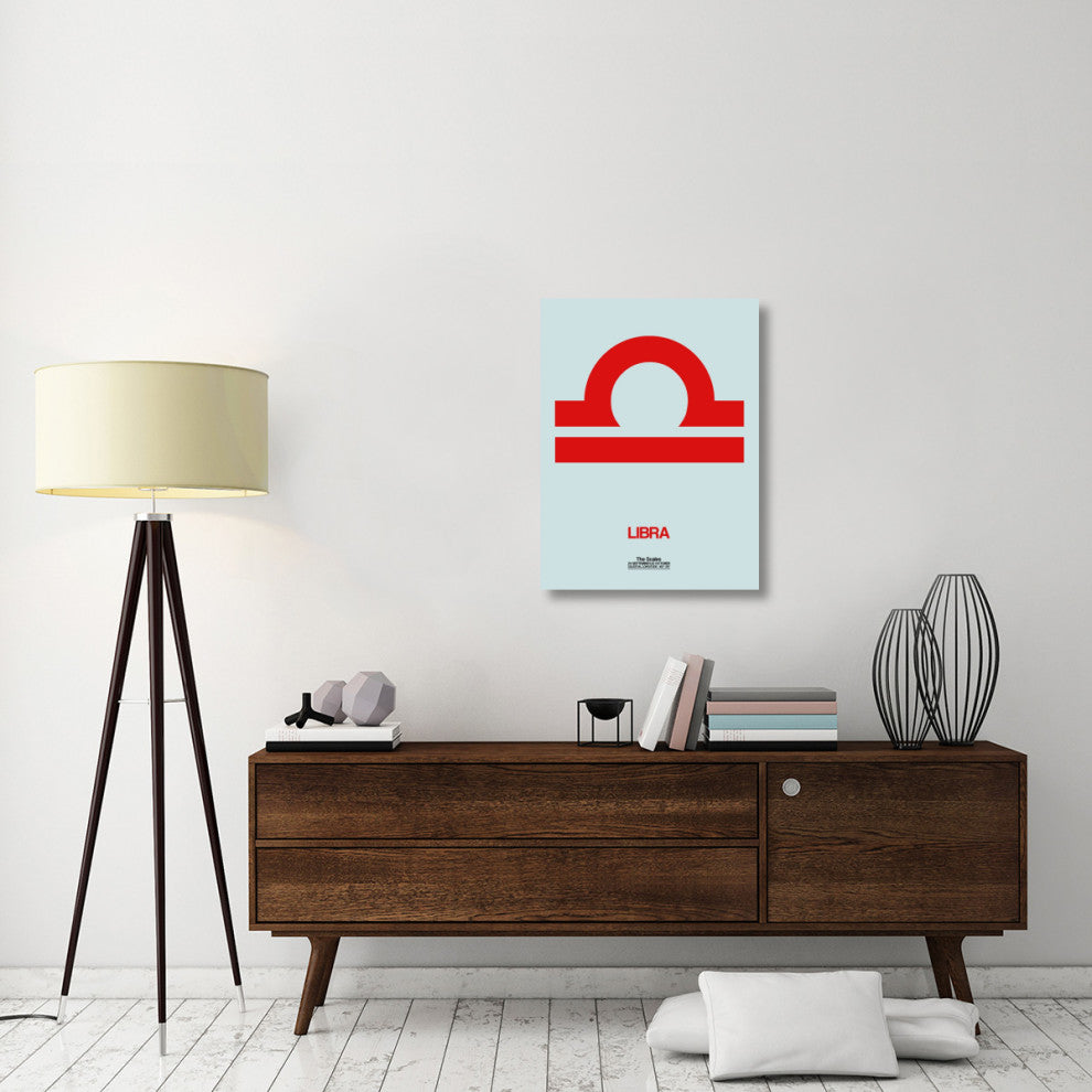 "Libra Zodiac Sign Red" Fine Art Print