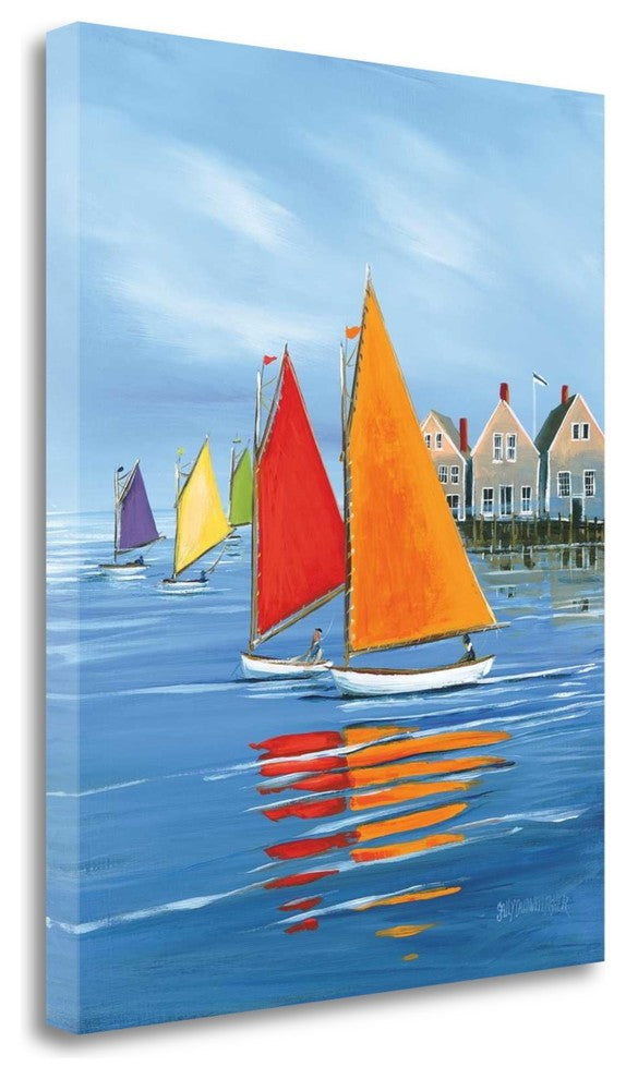 "Mariners Landing" By Sally Caldwell Fisher, Giclee Print on Gallery Wrap Canvas