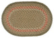 Amazing Green Braided Rug, 20"x30"
