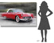 "1955 Ford Thunderbird Watercolor" Fine Art Print