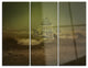 "Covered Old City" Digital Metal Wall Art, 3 Panels, 36"x28"