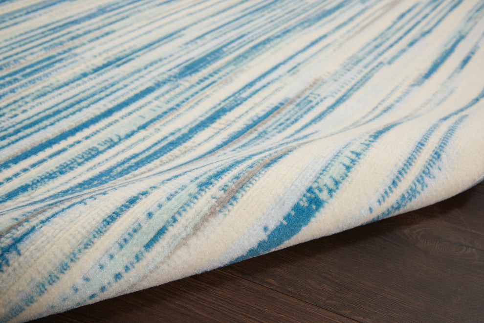Nourison Jubilant 6' x 9' Blue Modern Indoor Area Rug