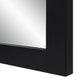 Bilzen 36" Tall Rectangular Arch Mirror, Matte Black