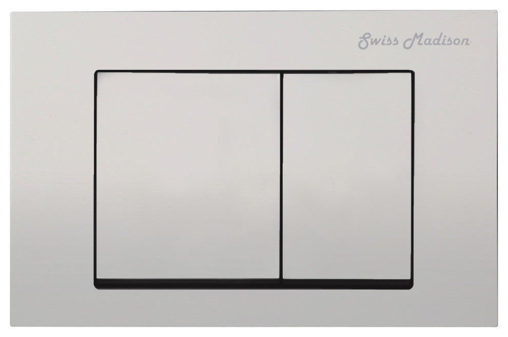 Wall Mount Dual Flush Actuator Plate, Chrome
