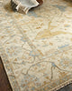 Oushak Handknotted New Zealand Wool Beige/Blue/Brown Area Rug, 8'x10'