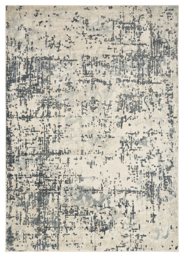 Nourison Quarry 6' x 9' Ivory Grey Modern Indoor Rug