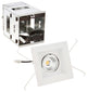 Mini Multiple LED Single-Light Remodel Housing With and-Light 2700K Flood, White