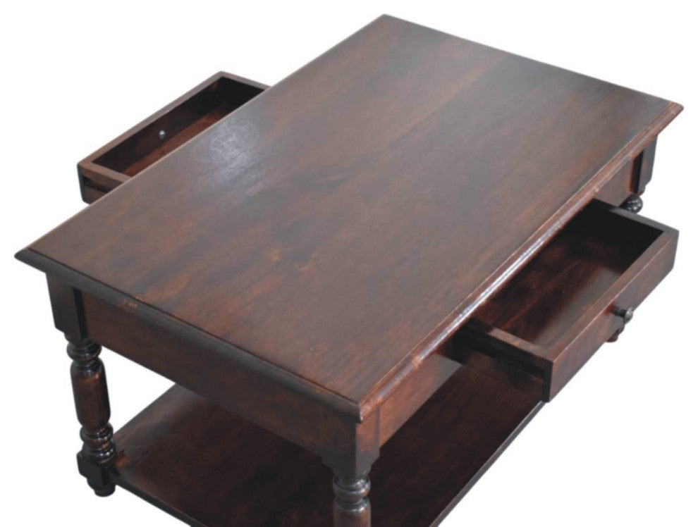 Console Table Turned Legs Cherry Artisan Furniture
