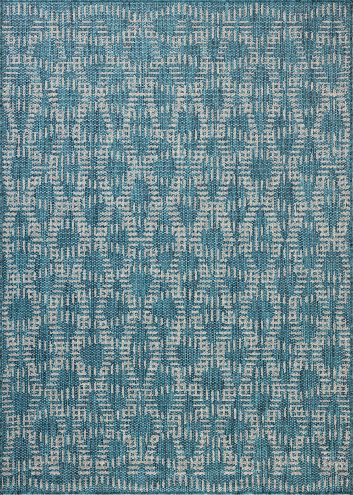 Loloi Easton Fog / Teal 8'-6" x 11'-6" Area Rug