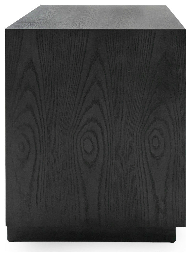 Modrest Manhattan- Contemporary Grey and Gold Nightstand