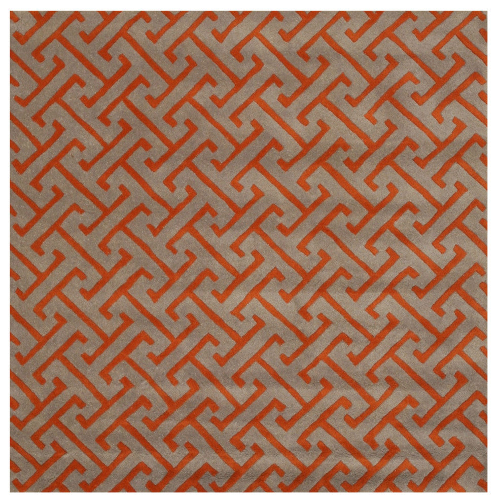 Gray Contemporary Geometric Harrison Area Rug