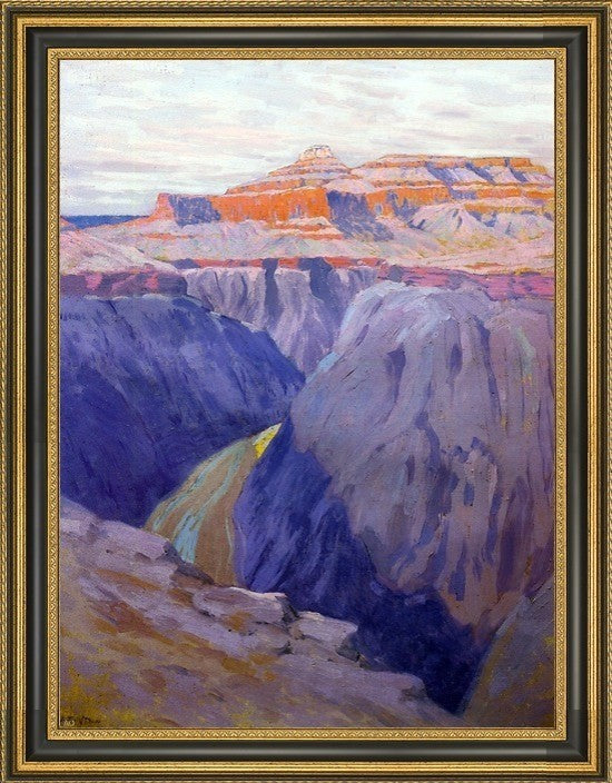 Arthur Wesley Dow The Destroyer Framed Premium Canvas Print, 21"x28"