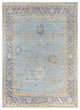 Oushak One-of-a-Kind Hand-Knotted Area Rug Light Blue, 9'8" x 13'6"
