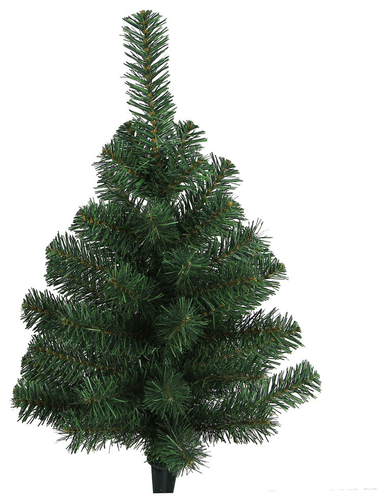 24" Artificial Christmas Pine Tabletop Tree 45 Tips with Plastic Cone