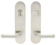 Aurora Lever, Tubular Entry, Single Cylinder, LH, Satin Stainless Steel