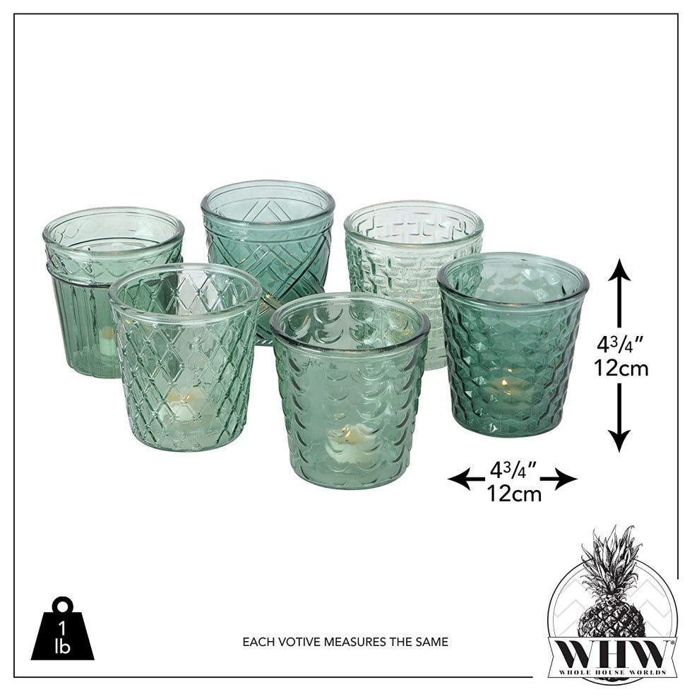 6 Piece Rustic Candle Holders
