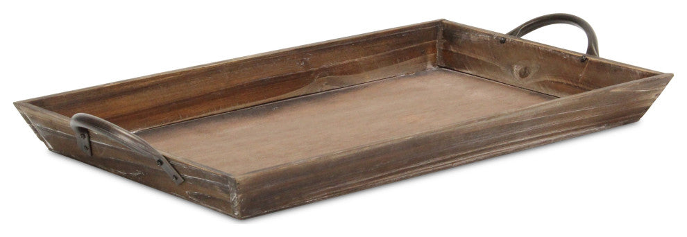 Tapered Wooden Serving Tray