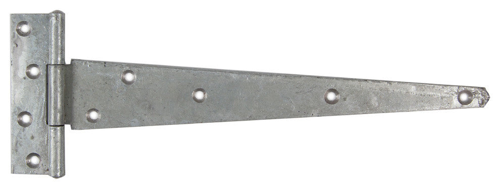Strong Tee Hinges, 12", Galvanized, Pair