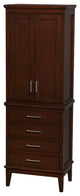 Bathroom Linen Tower, Dark Chestnut