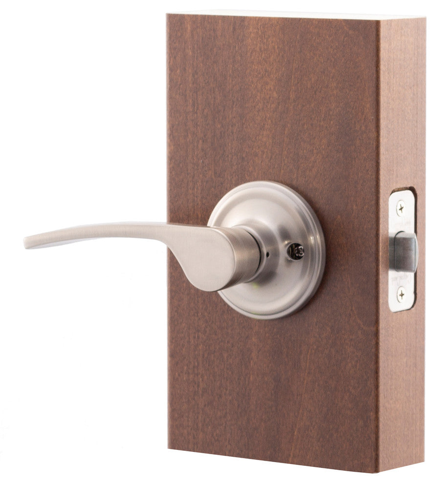 KL2220BC Scandinavian Style Passage Lever, Satin Stainless