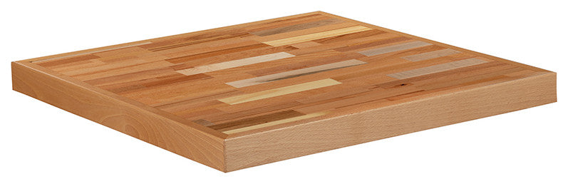 Square Butcher Block Style Table Top, 24"