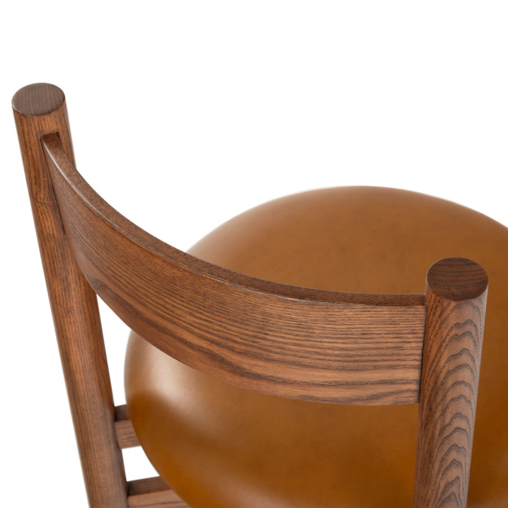 Safavieh Couture Tayla Dining Chair, Walnut/Brown
