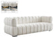 Gwen Velvet Upholstered Chair, Cream, Sofa