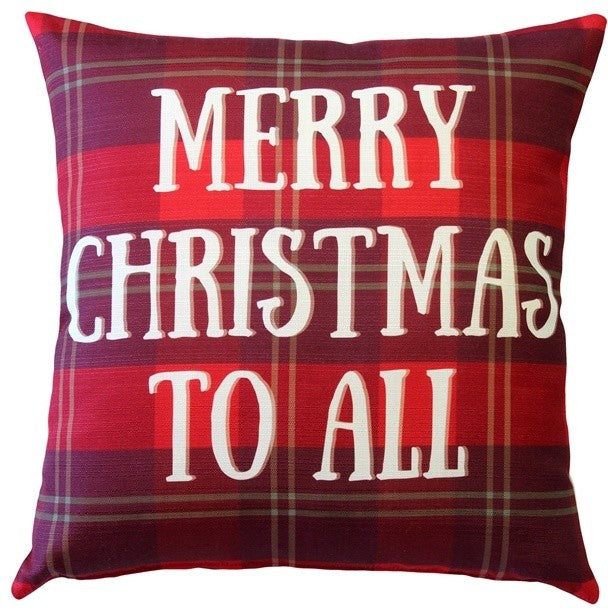 Pillow Decor - Merry Christmas Throw Pillow 19x19