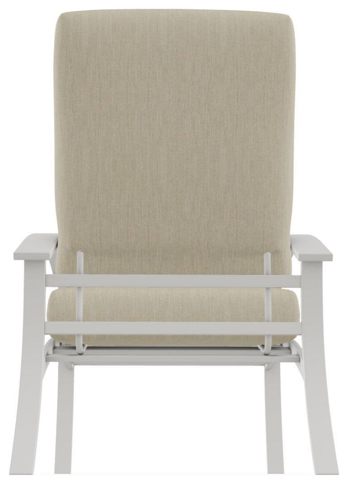 Belle Isle Cushion Deep Seating Outdoor Armchair, Huskie/Snow