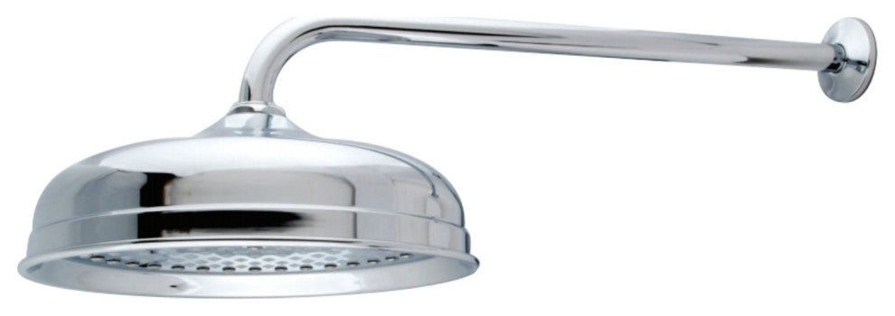 Showerscape 10" Showerhead With 17" Shower Arm, Polished Chrome