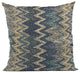Plutus Blue Wave Chevron Luxury Throw Pillow, 26"x26"
