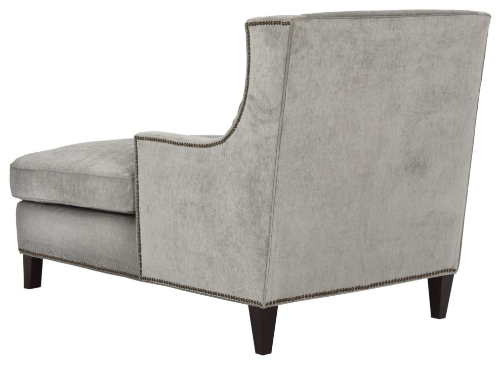 Safavieh Couture Vitali Studded Chaise, Grey