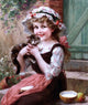 Emile Vernon The Little Kittens - 20" x 25" Premium Canvas Print