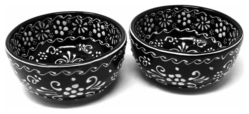 Half Moon Bowls, Ink, Set of 2