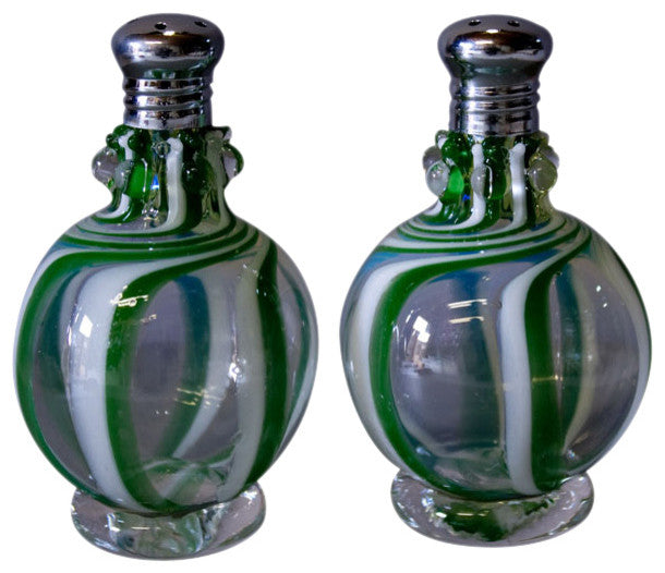 Festival Swirl Cucumber Salt and Pepper Shaker Set