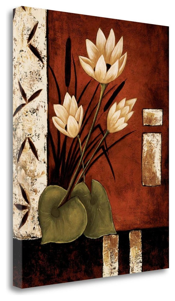 "Lotus Silhouette II" By Krista Sewell, Giclee Print on Gallery Wrap Canvas