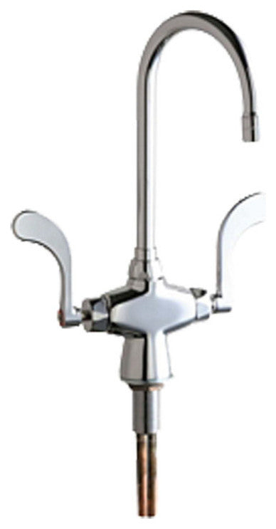 Chicago Faucets 50-E35-317XKABCP Hot and Cold Water Mixing Sink Faucet