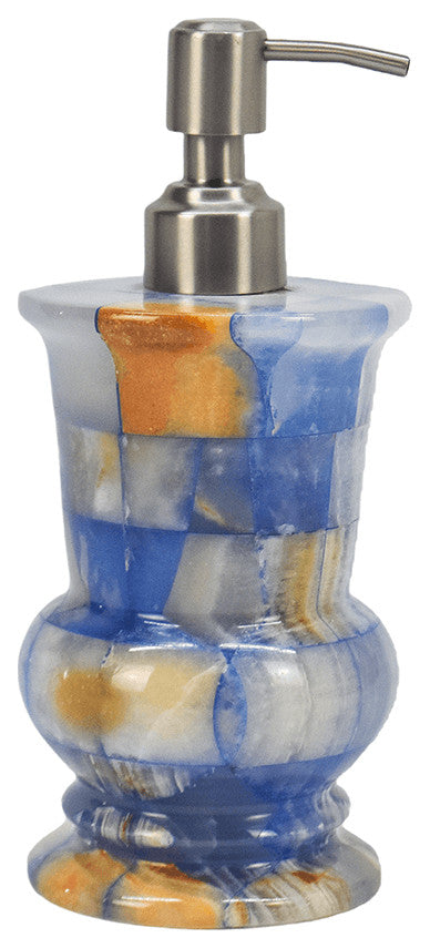 Plaid Blue Lotion Dispenser