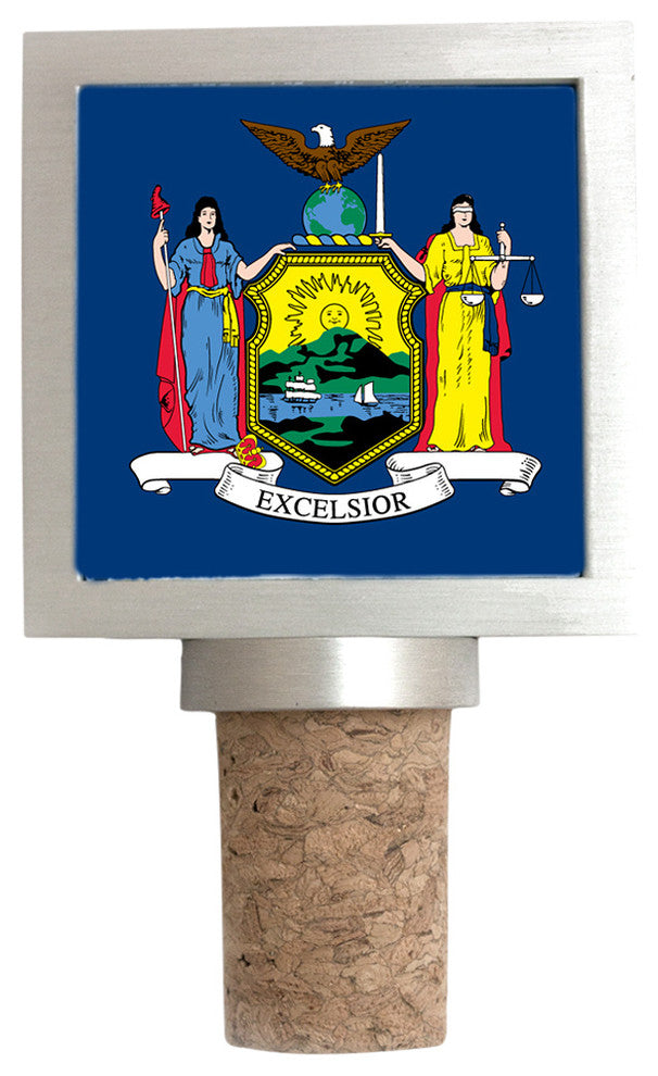 New York Flag Wine Stopper