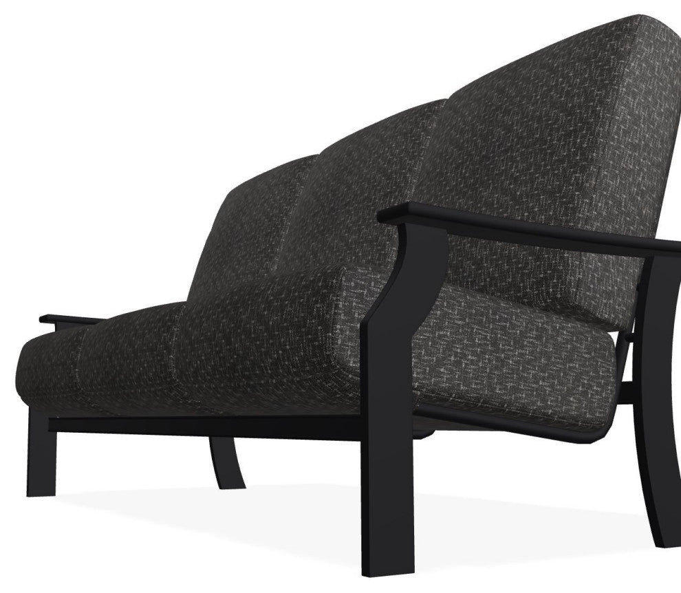 St. Catherine Deep Seat 3-Seat Outdoor Sofa, Hither Char/Black