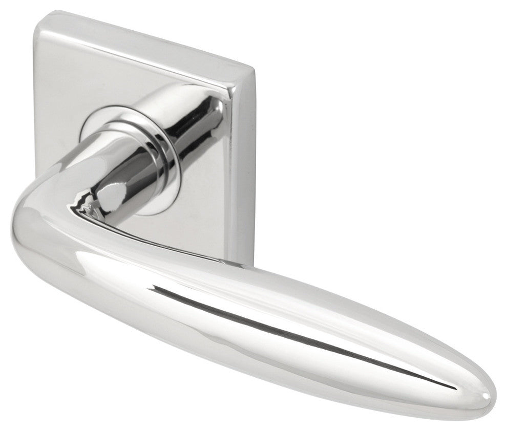 Summer Lever, Tubular Passage, Polished Stainless Steel, 2-3/8" Backset