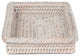 La Jolla Rattan Vanity and Bathroom Tray, White-Wash