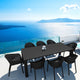 Compamia Sky Extendable 9-Piece Dining Set, Black