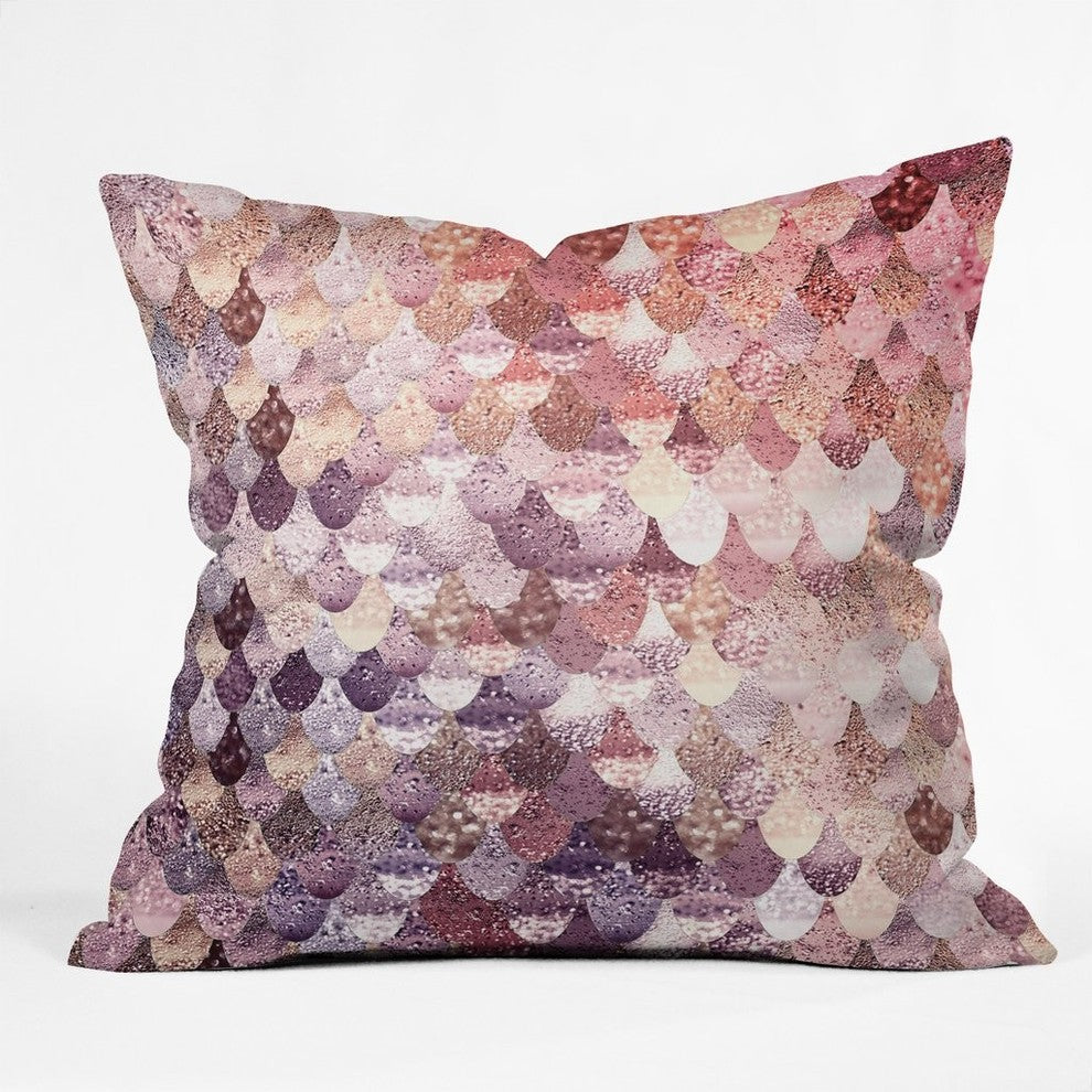 Monika Strigel Lily Rose Mermaid Throw Pillow, 26"x26"