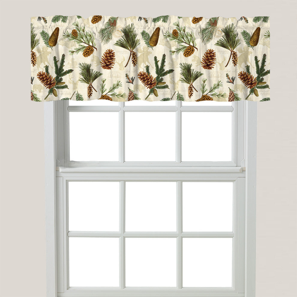 Pinecone Window Valance