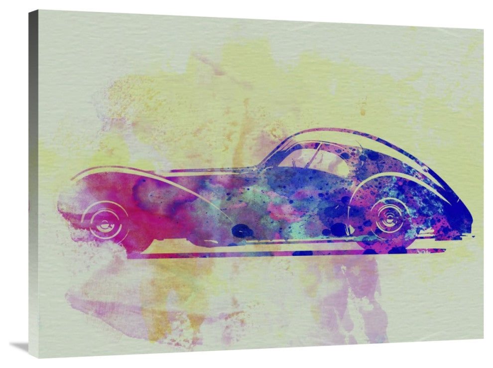 "Bugatti Atlantic Watercolor 3" Fine Art Print